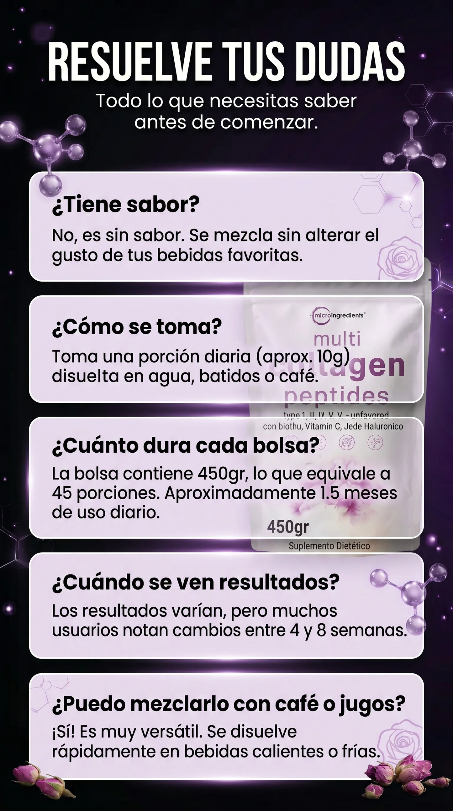 Multi Collagen Peptides™ l Recupera belleza, fuerza y bienestar desde adentro l 45 porciones