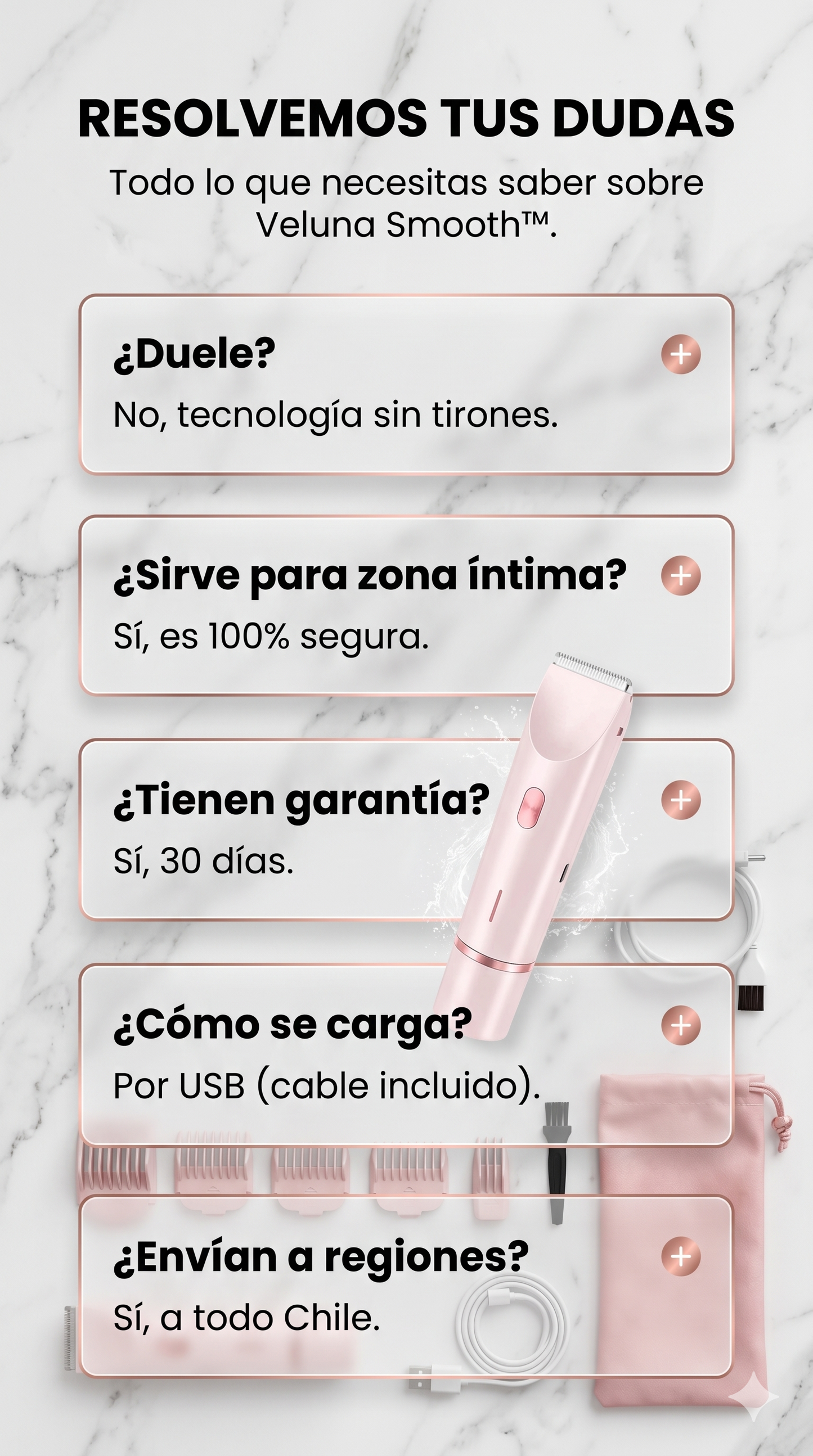 Veluna Smooth™ | Sin tirones, sin irritación