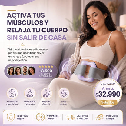 Masajeador Muscular Eléctrico para Abdomen y Cuerpo l Quema Grasa y tonifica