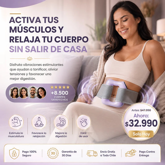 Masajeador Muscular Eléctrico para Abdomen y Cuerpo l Quema Grasa y tonifica