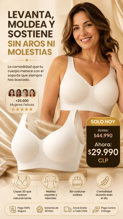(2x1) Sostén Premium sin Aros l Levanta y Moledea l Sin Costuras