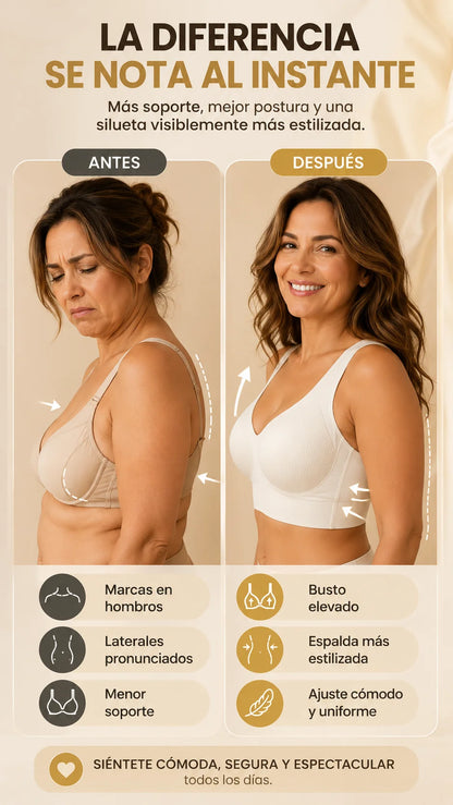 (2x1) Sostén Premium sin Aros l Levanta y Moledea l Sin Costuras
