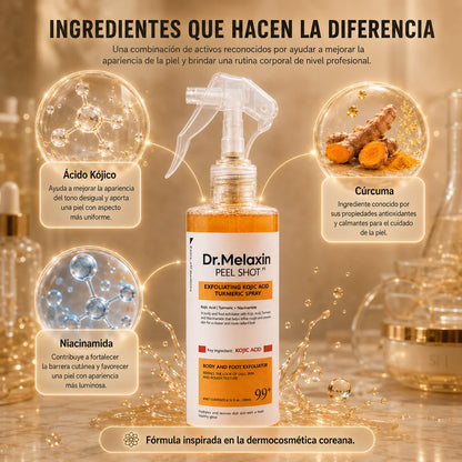 Dr. Melaxin Peel Shot ® – Spray Iluminador de Bienestar Corporal