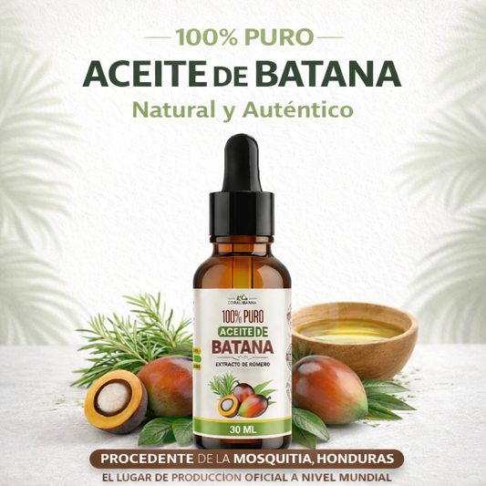 Aceite Batana 30 mL | Estimula Crecimiento, Hidrata, Repara, Fortalece, Protege | Adiós Caída de Cabello