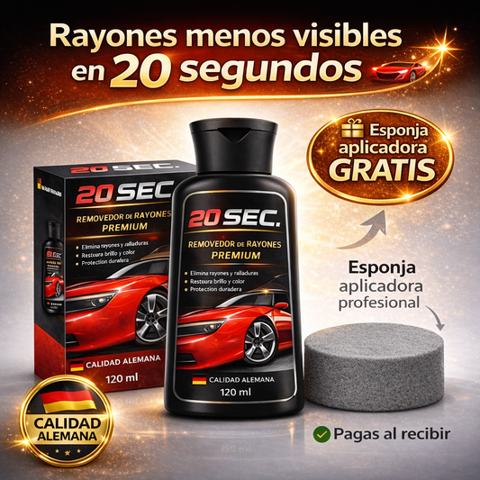 Premium 20 SEC. | Elimina rayones y protege la pintura del auto en solo 20 segundos