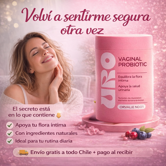 Probiótico URO Vaginal | Suplemento diseñado para apoyar el equilibrio íntimo femenino