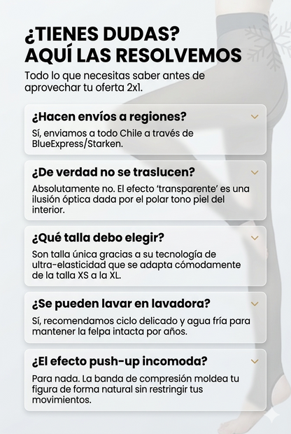 Pantys Térmica Efecto Piel™ (2x1) | Piernas Firmes, Abrigadas y Sin Transparencias