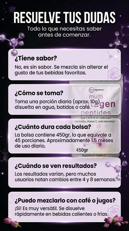 Multi Collagen Peptides™ l Recupera belleza, fuerza y bienestar desde adentro l 45 porciones