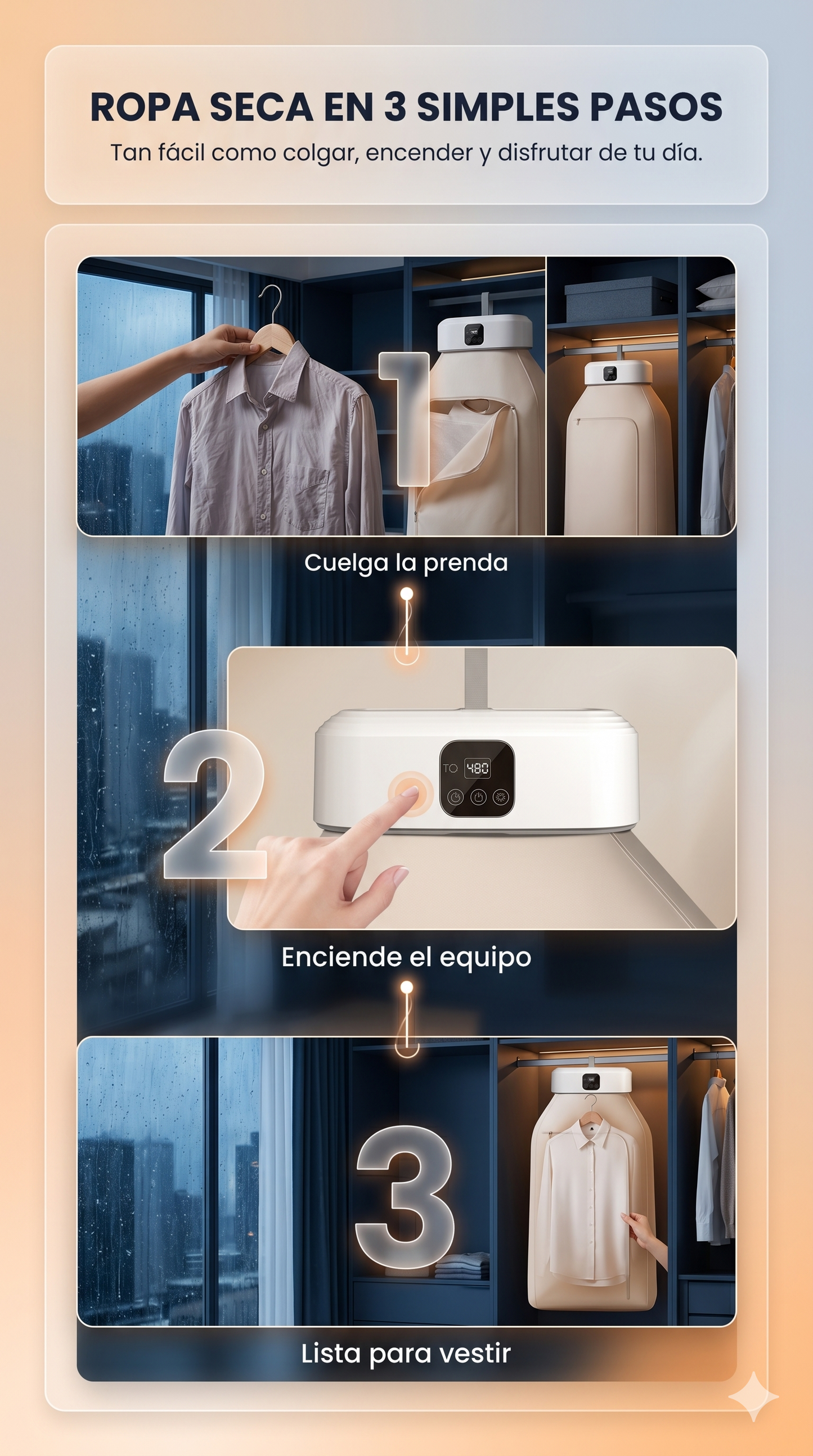 DuoCare Pro™ l Protege las telas y seca sin esperar el Sol l OLVÍDATE DE PLANCHAR