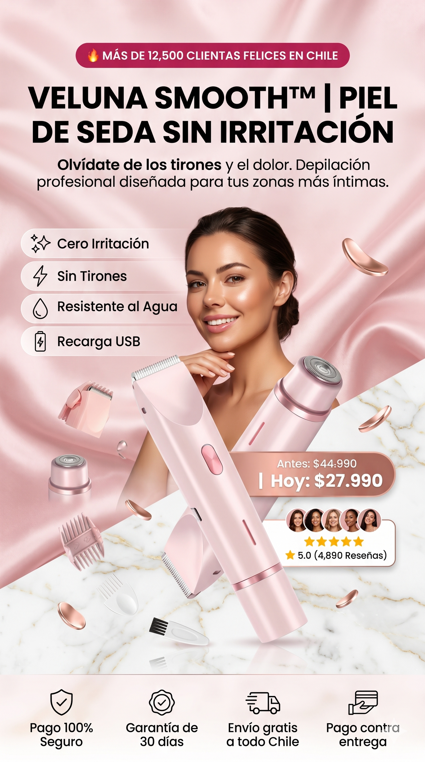 Veluna Smooth™ | Sin tirones, sin irritación