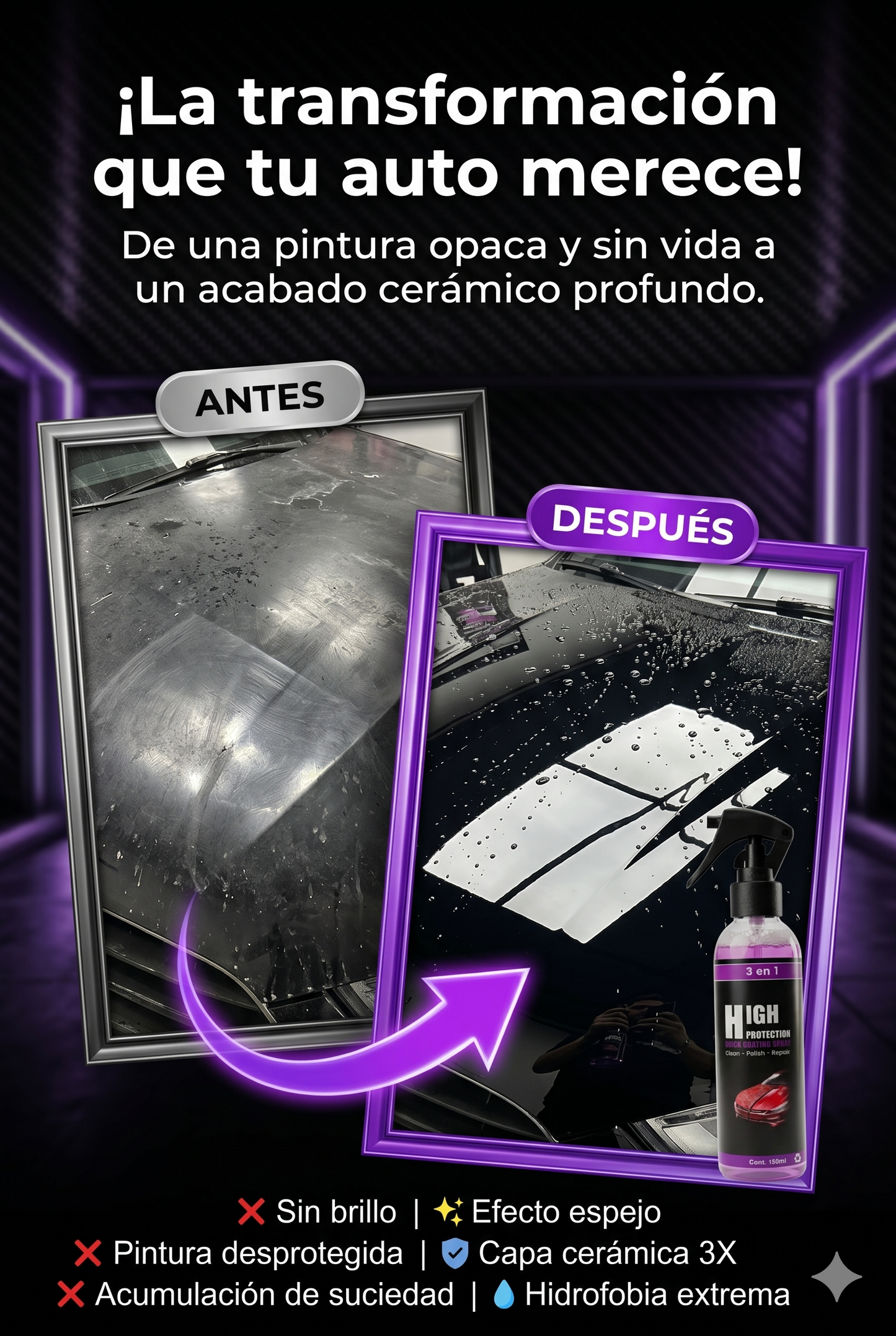 CeramiShine 3X™ l Spray Cerámico de Alta Protección l Tecnología Alemana
