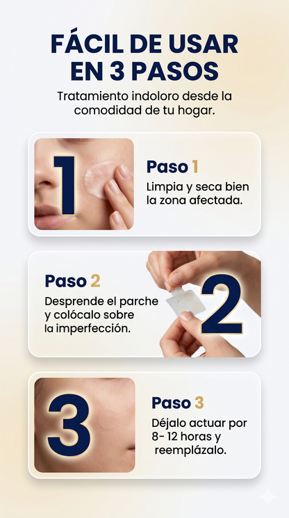 DermaClear Pro™ | Parches Dermatológicos para Verrugas e imperfecciones l 144 unidades