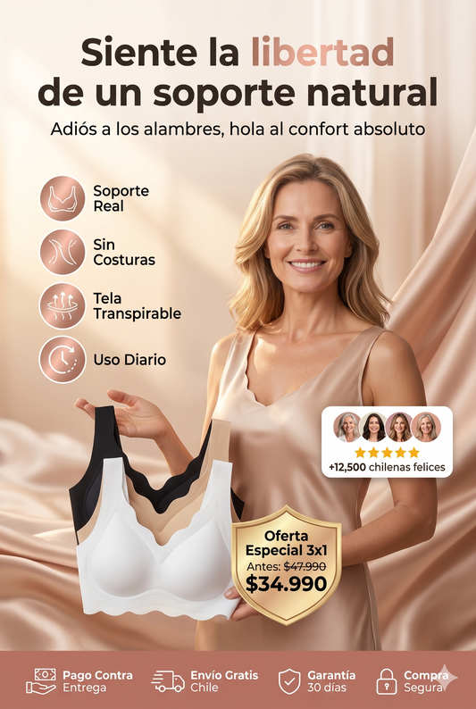 (3x1) Levanta & Moldea™  Sin Aros | Sin Costuras | Soporte Natural Todo el Día